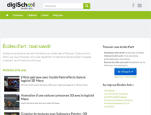Tablet Screenshot of ecoles-arts.com
